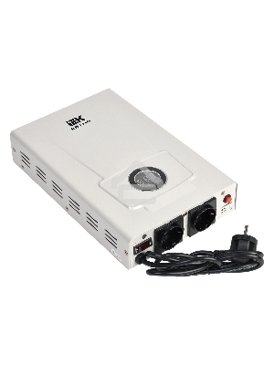 Стабилизатор напряжения IEK Slim 1.5кВА однофазный белый (IVS22-1-D15-09)