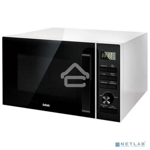Микроволновая печь BBK 25MWC-992T/WB белый/черный 25 л, 900 Вт, поворотный механизм, кнопки