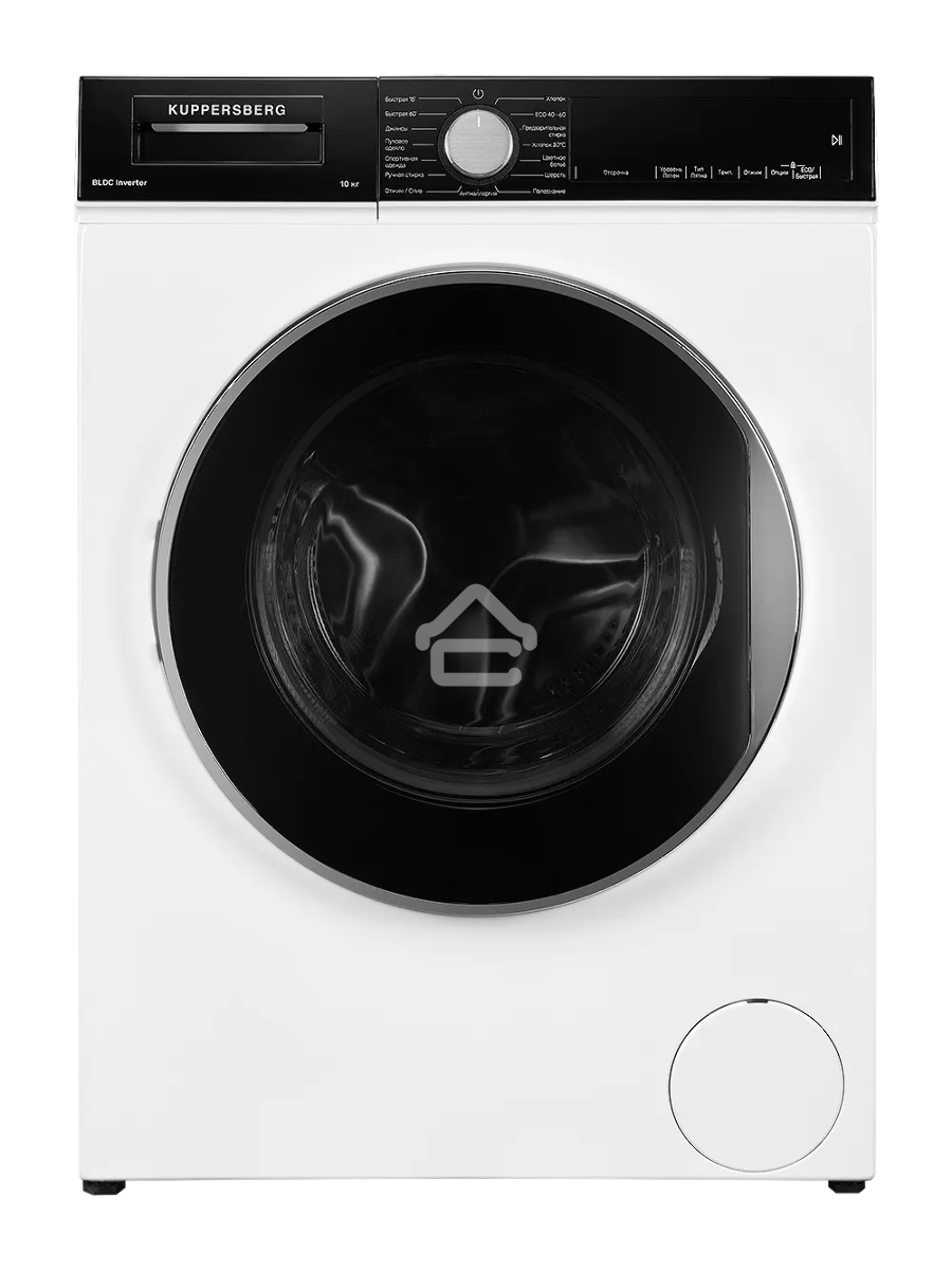 Отдельностоящая стиральная машина Kuppersberg WM 581 W, глубина 58 см, загрузка белья 10 кг, электронное управление, LED дисплей, Отжим 1400 об/мин, 15 программ: Быстрая стирка 15/60мин, Быстрая стирка 60 мин, Хлопок 20 °C, Антиаллергия, Спортивная одежда