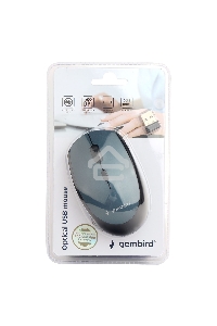 Мышь беспроводная Gembird MUSW-354-B синий, 1600 dpi, радиоканал, USB, кнопки - 4
