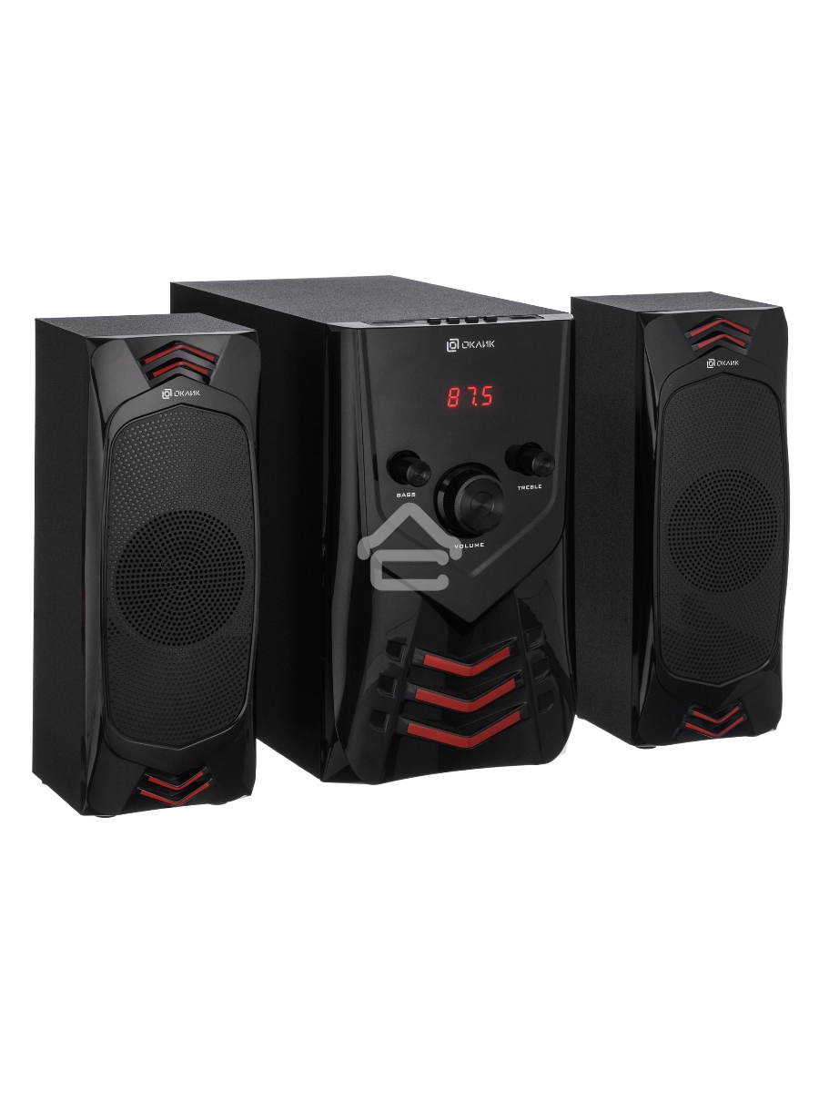 Колонки Oklick OK-432 2.1 черный 25Вт