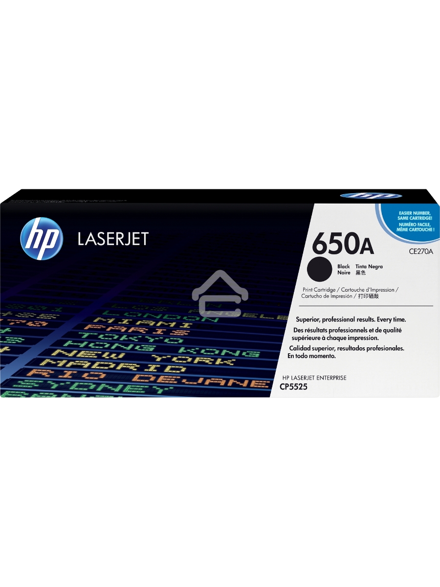 Картридж лазерный HP CE270A черный для Color LaserJet Enterprise CP5525 13500 стр.