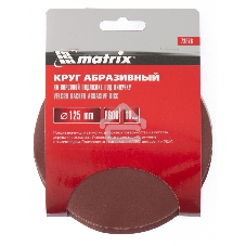 Круг абразивный Matrix на ворсовой подложке под 