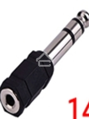 Переходник miniJack 3,5 мм - на Jack 6,3 мм