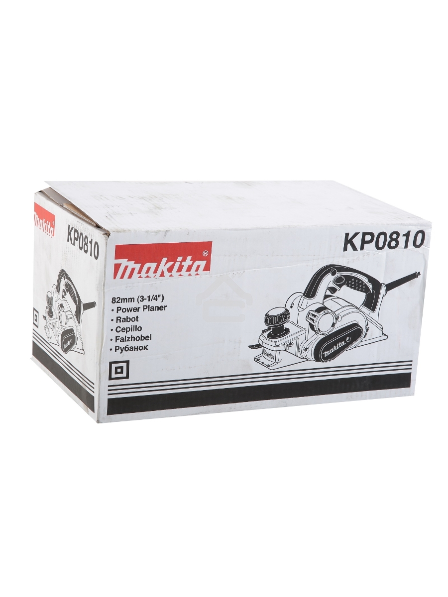 Рубанок Makita KP0810 Рубанок,{850Вт,16000об\м,ширина-82мм,глуб-4мм,3.2кг,кор,парал упор}