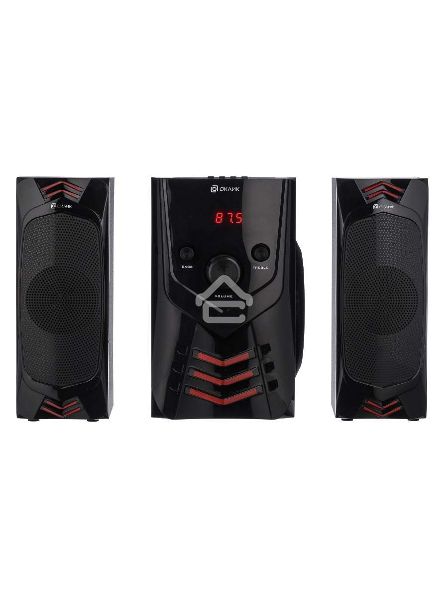 Колонки Oklick OK-432 2.1 черный 25Вт