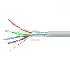 Кабель Cablexpert Россия FPC-6057-4-CU, FTP indoor 4x2x0.57, медный, кат.6, однож., 305м, coil, серый