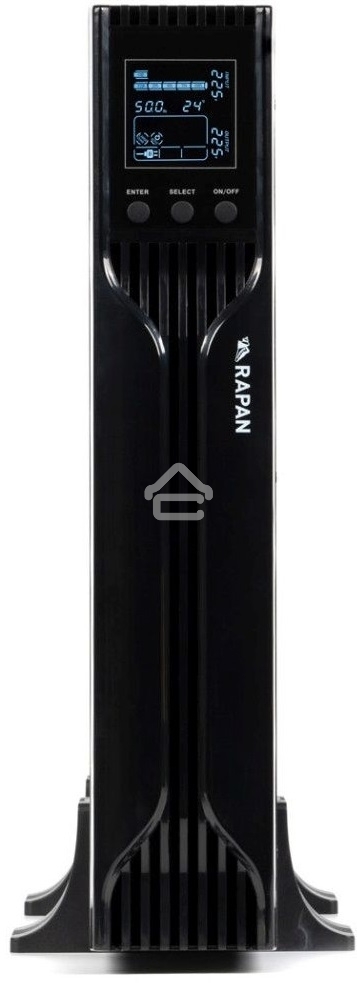 Источник бесперебойного питания ИБП Бастион RAPAN-UPS 3000 RACK+4x9Ah (2100 Вт, Line-interactive, встроенные АКБ 6 шт.x 9Ah) 8960
