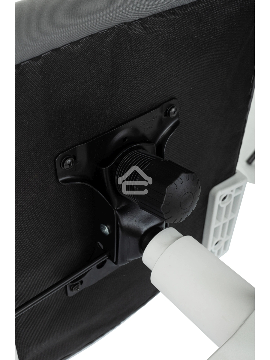 Кресло компьютерное Бюрократ ASTER NH-W TW-04 Neo Grey темно-серый, сетка/ткань, с подголов. крестов. пластик, пластик белый