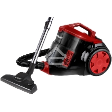 Пылесос Centek CT-2536 черный/красный, 420/2400 Вт, уборка сухая, пылесборник контейнер 2 л