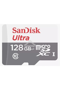 Флеш карта microSD 128GB SanDisk microSDXC Class 10 Ultra UHS-I 100MB/s