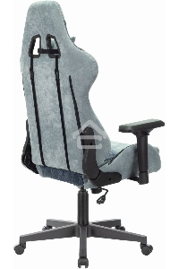 Кресло игровое Бюрократ VIKING 7 KNIGHT BL FABRIC синий текстиль/эко.кожа крестовина металл/пластик