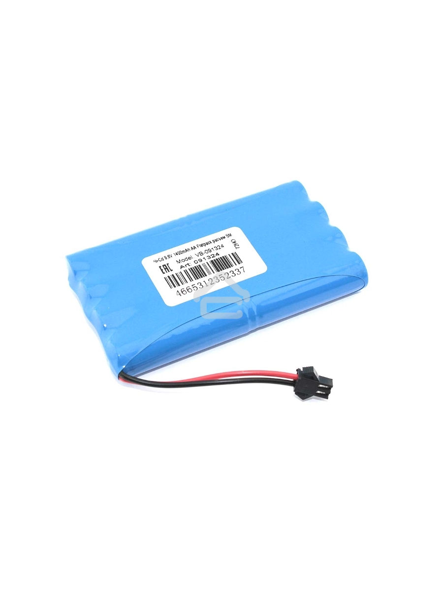 Аккумулятор Ni-Cd 9,6V 1400mAh AA Flatpack разъем SM