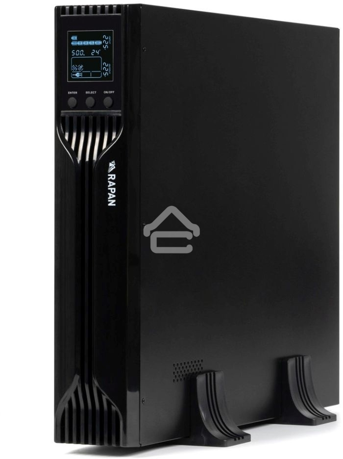 Источник бесперебойного питания ИБП Бастион RAPAN-UPS 3000 RACK+4x9Ah (2100 Вт, Line-interactive, встроенные АКБ 6 шт.x 9Ah) 8960