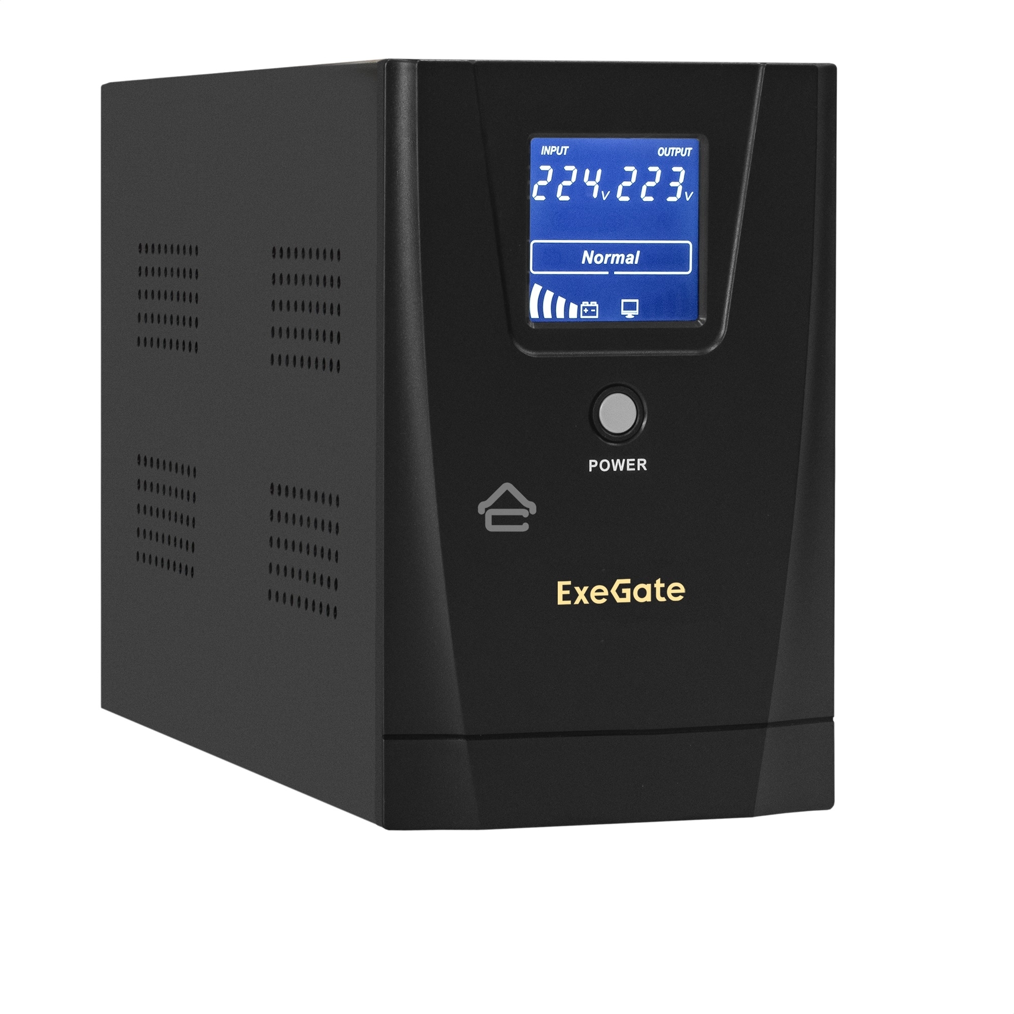 Источник бесперебойного питания ExeGate EX292630RUS SpecialPro Smart LLB-2000.LCD.AVR.1SH.2C13.RJ.USB <2000VA/1200W, LCD, AVR, 1*Schuko+2*C13,RJ45/11,USB, металлический корпус, Black>
