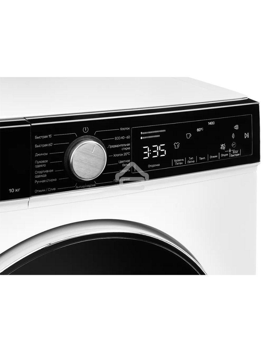 Отдельностоящая стиральная машина Kuppersberg WM 581 W, глубина 58 см, загрузка белья 10 кг, электронное управление, LED дисплей, Отжим 1400 об/мин, 15 программ: Быстрая стирка 15/60мин, Быстрая стирка 60 мин, Хлопок 20 °C, Антиаллергия, Спортивная одежда