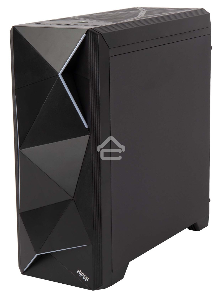 Компьютерный корпус Hiper A68 черный без БП ATX 1x92mm 2xUSB2.0 1xUSB3.0 audio bott PSU