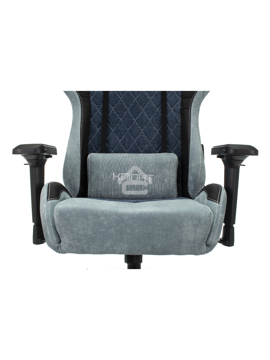 Кресло игровое Бюрократ VIKING 7 KNIGHT BL FABRIC синий текстиль/эко.кожа крестовина металл/пластик