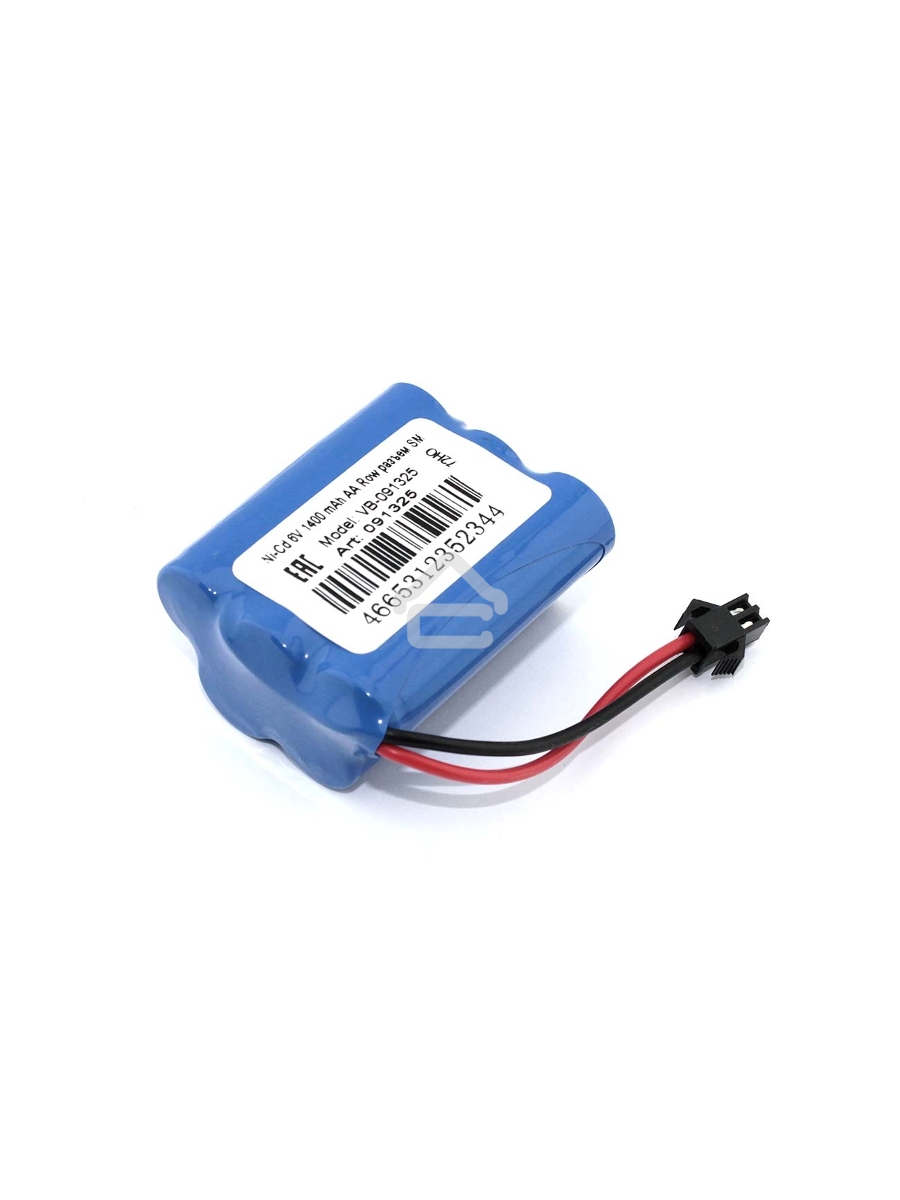 Аккумулятор Ni-Cd 6V 1400 mAh AA Row разъем SM (2+3)