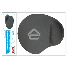 Коврик для мыши гелевый BURO BU-GEL/grey, серый, 230х205х25