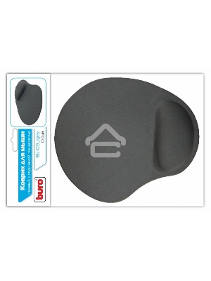 Коврик для мыши гелевый BU-GEL/grey, серый, 230х205х25, BURO