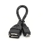 Кабель Gembird/Cablexpert A-OTG-AFBM-001 AF/MicroBM, Кабель USB 2.0 OTG , 0.15м, пакет