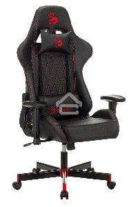 Кресло игровое A4Tech Bloody GC-800 черный ромбик эко.кожа крестовина