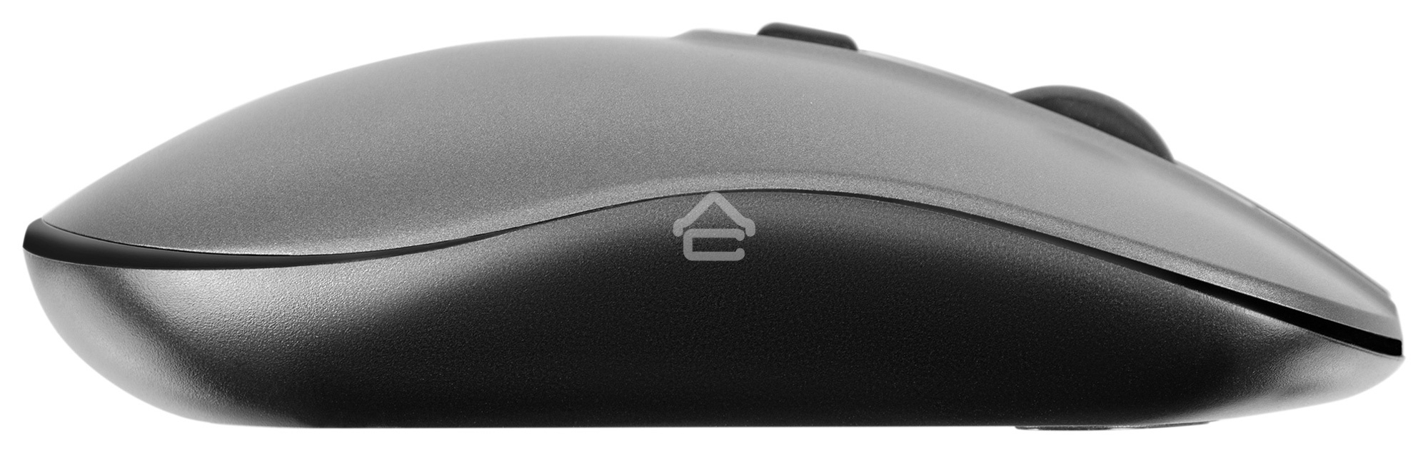 Клавиатура + мышь Оклик 300M клав:серый мышь:серый/черный USB беспроводная slim