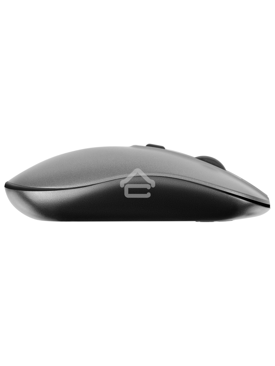 Клавиатура + мышь Оклик 300M клав:серый мышь:серый/черный USB беспроводная slim