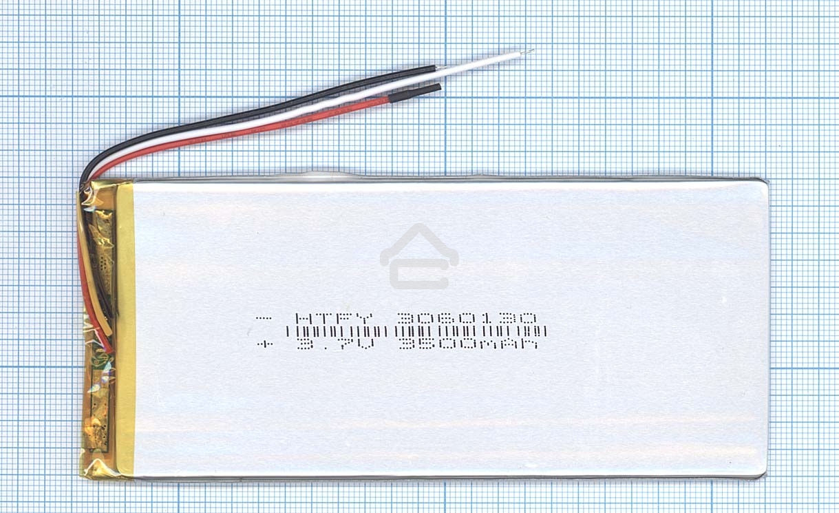 Аккумулятор Li-Pol (батарея) 3*60*130мм 3pin 3.7V/3500mAh