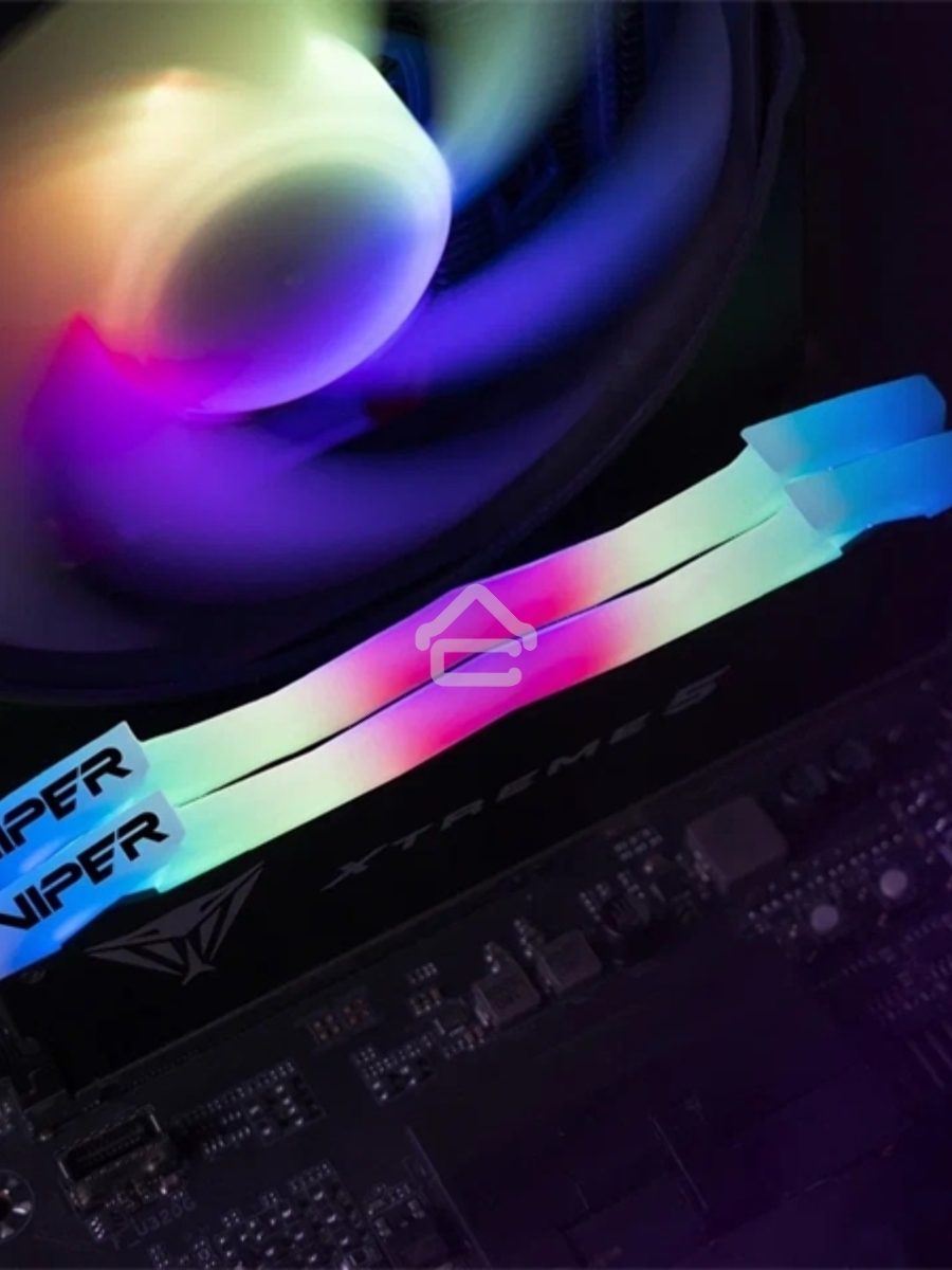 Оперативная память Patriot Viper Xtreme, DDR5, 32Gb (2x16Gb), 7600MHz, CL36, DIMM, с радиаторами, RGB, черный