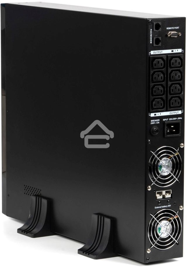 Источник бесперебойного питания ИБП Бастион RAPAN-UPS 3000 RACK+4x9Ah (2100 Вт, Line-interactive, встроенные АКБ 6 шт.x 9Ah) 8960