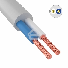 Провод соединительный ПВС 2x2,5 мм² 100 м белый ГОСТ 7399-97