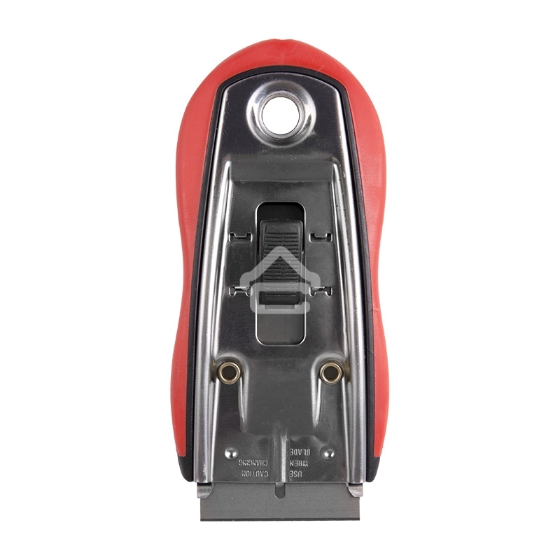 Скребок Rexant с выдвижным лезвием, обрезиненный корпус, 5 запасных лезвий в комплекте