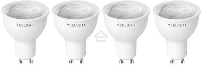 Умная светодиодная лампочка Yeelight GU10 Smart bulb W1(Dimmable) - упаковка 4 шт.