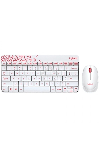 Клавиатура + мышь Logitech Wireless Combo MK 240 Nano White-red 920-008212