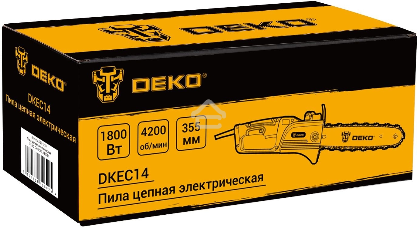 Пила цепная электрическая DEKO DKEC14, 1800Вт [065-1214] 