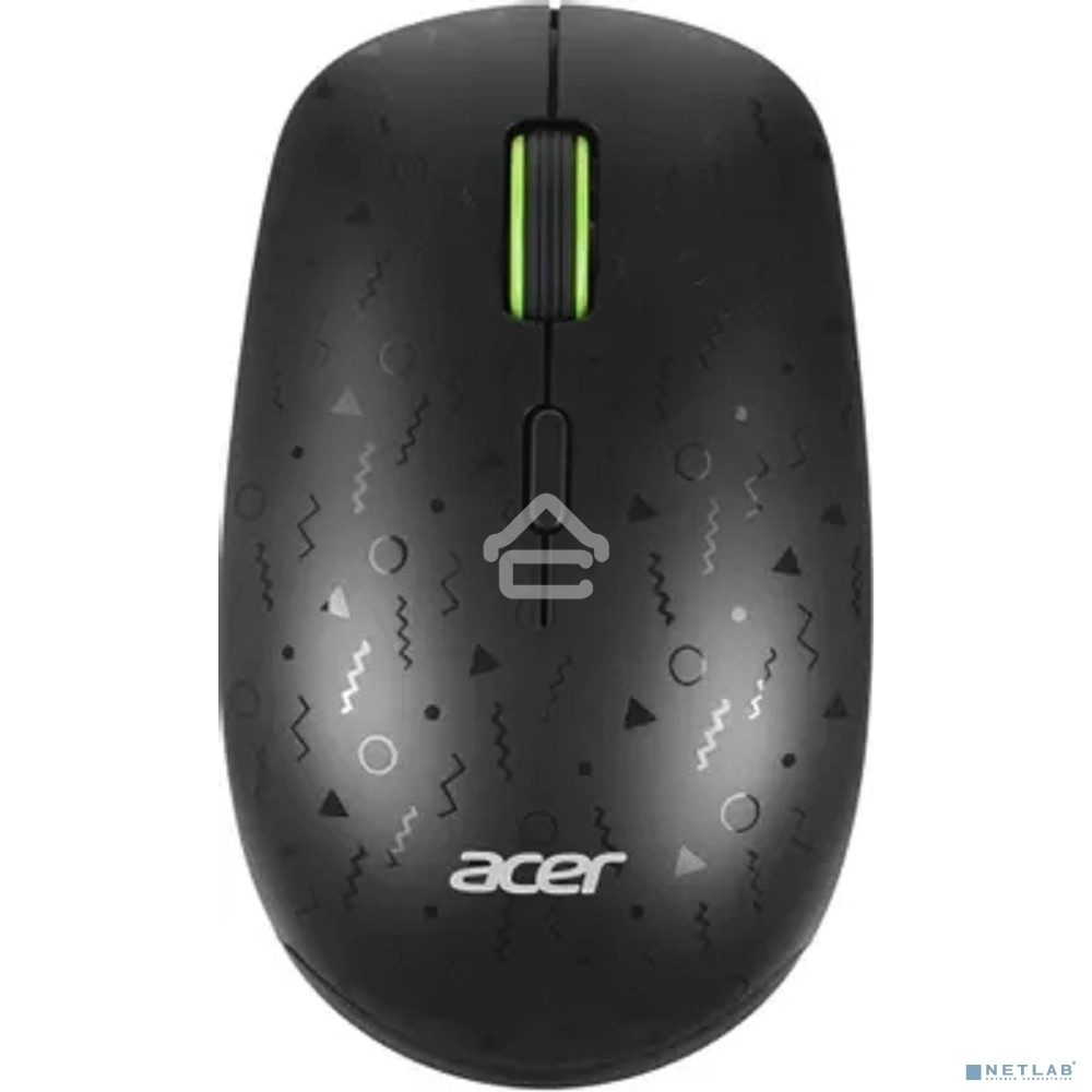 Мышь беспроводная Acer OMR307 черный, 1600 dpi, радиоканал, USB, кнопки - 4