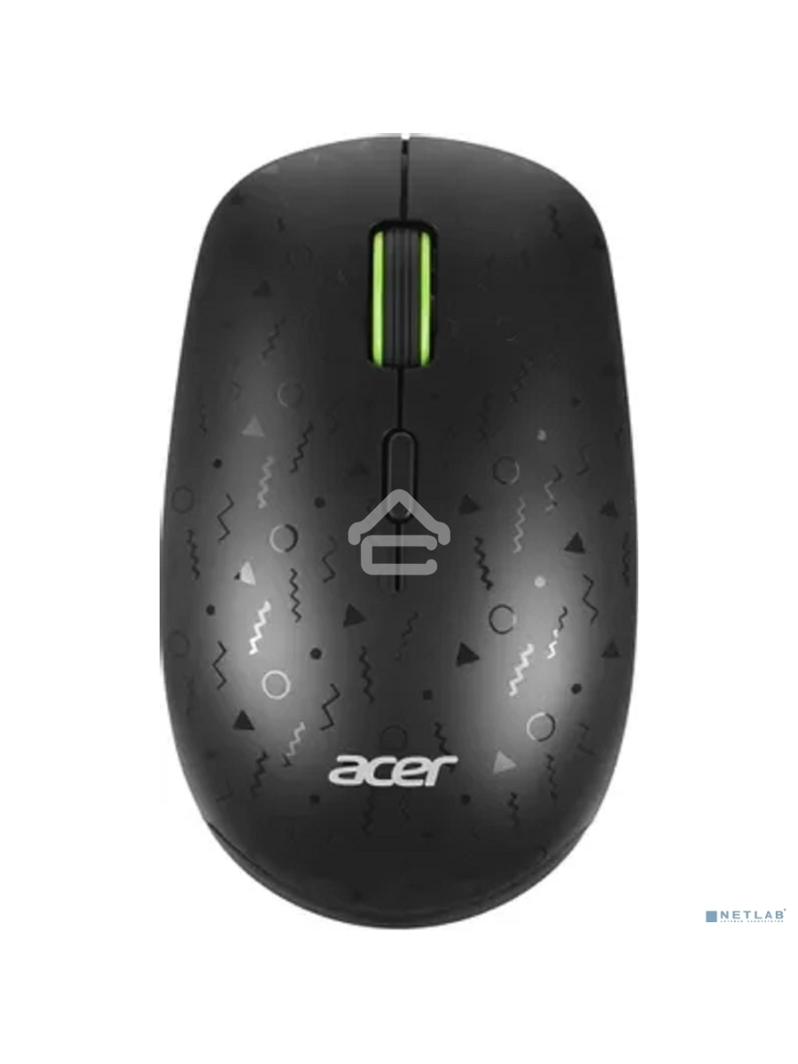 Мышь беспроводная Acer OMR307 черный, 1600 dpi, радиоканал, USB, кнопки - 4