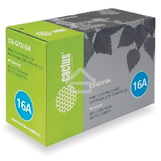 Картридж лазерный Cactus CS-Q7516A для принтеров HP LaserJet 5200/5200N; Canon LBP 3500 черный 12000 стр.