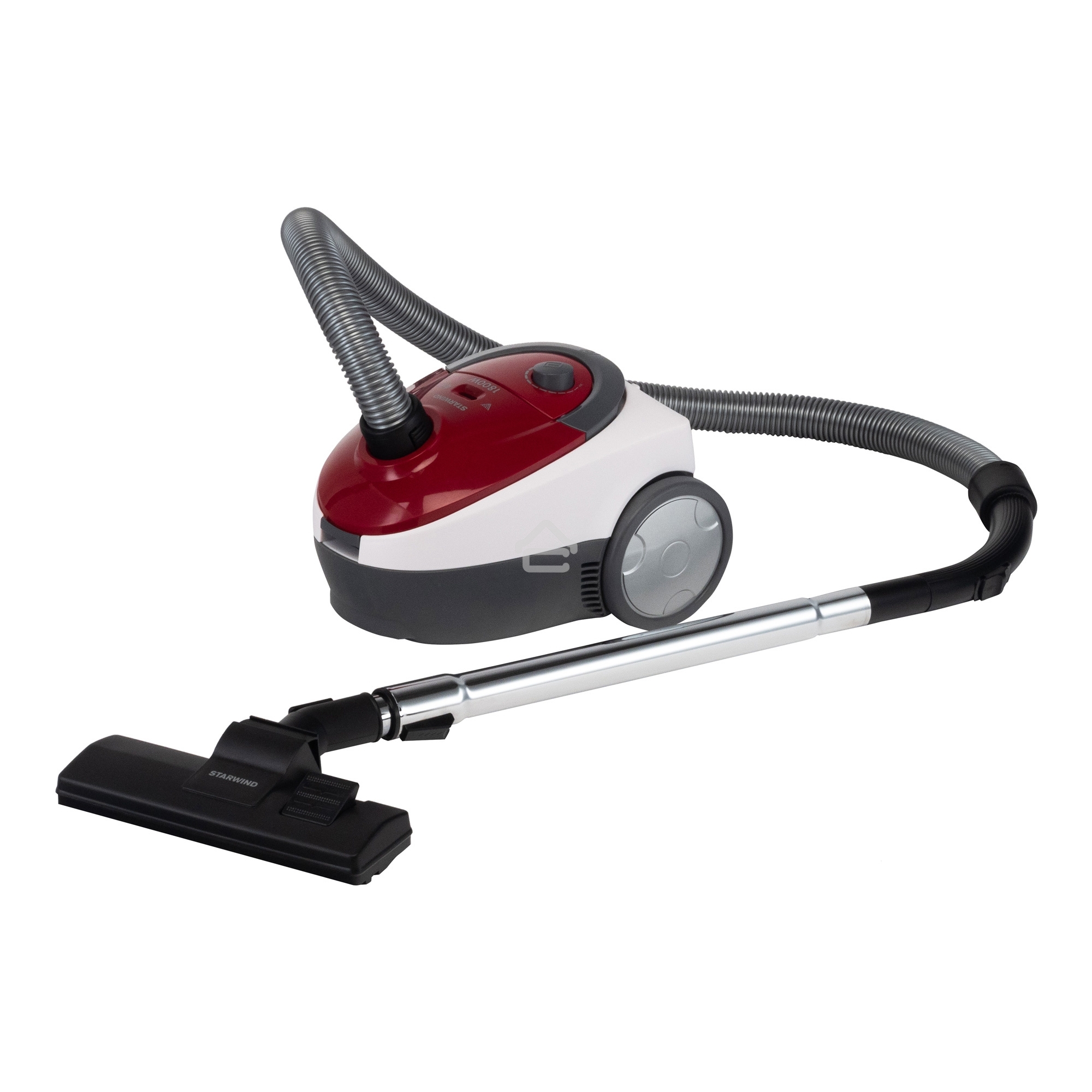 Пылесос Starwind SCB1114 красный/белый, 300/1800 Вт, уборка сухая, пылесборник мешок 2 л