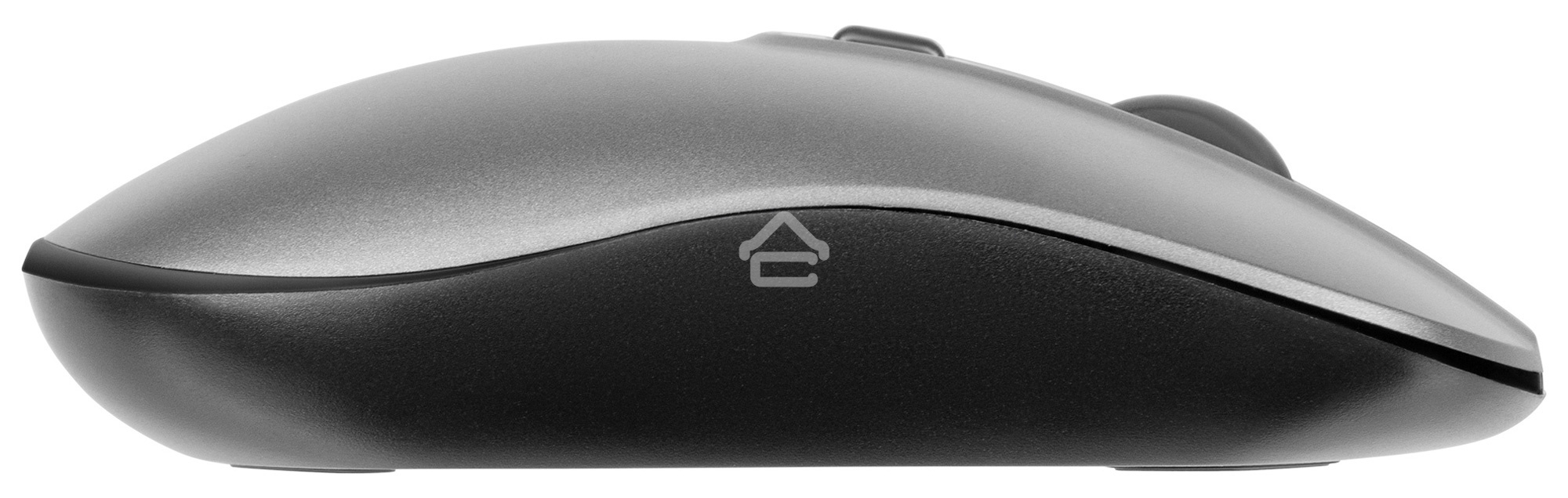 Клавиатура + мышь Оклик 300M клав:серый мышь:серый/черный USB беспроводная slim