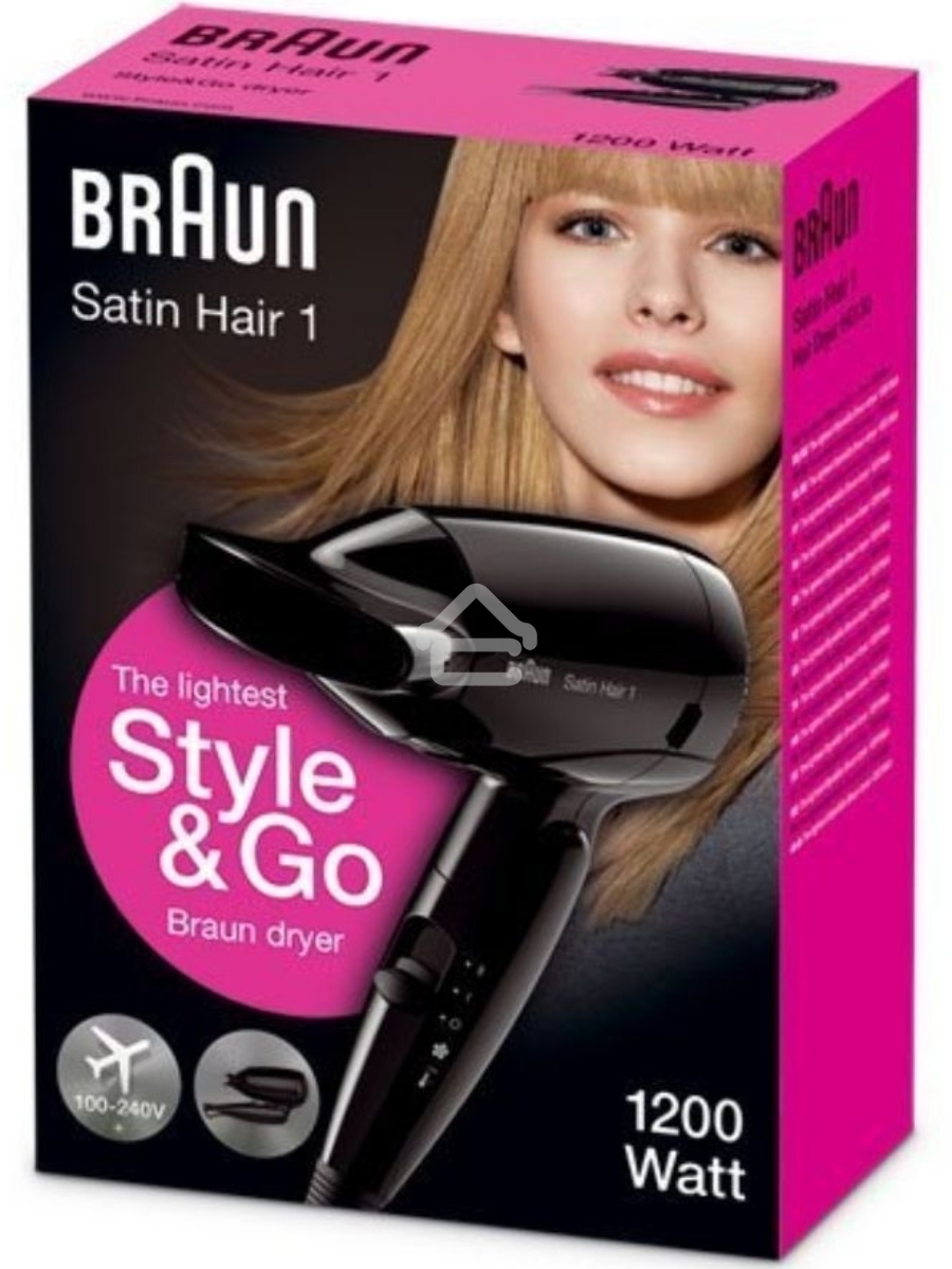 Фен Braun BRHD130E 1200Вт черный
