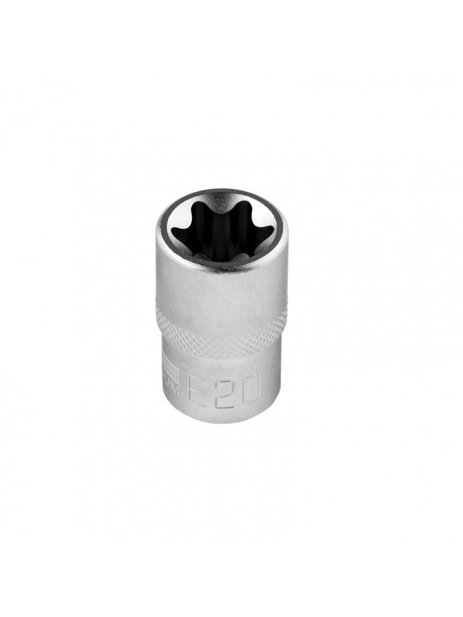 Головка торцевая 1/2, Е20, CrV Stels