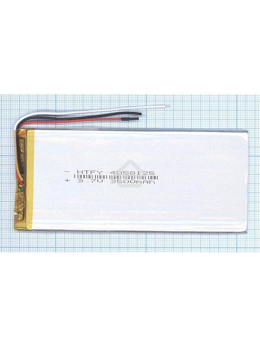 Аккумулятор Li-Pol (батарея) 4*58*125мм 3pin 3.7V/3500mAh