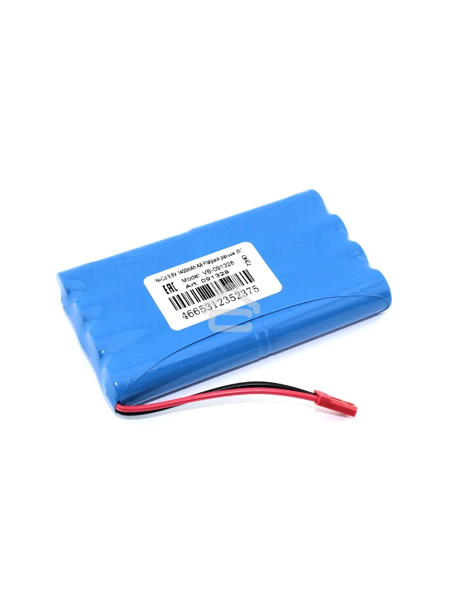 Аккумулятор Ni-Cd 9,6V 1400mAh AA Flatpack разъем JST
