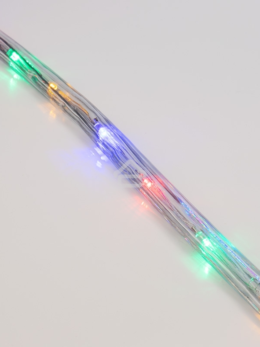 Дюралайт LED, свечение с динамикой (3W) - мульти (RYGB), 24 LED/м, бухта 100м