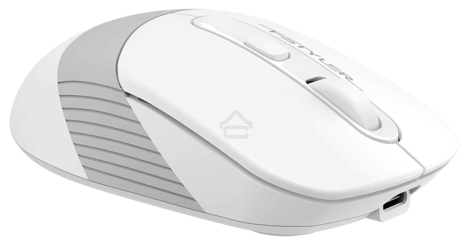 Мышь беспроводная A4Tech Fstyler FB10C белый/серый, 2000 dpi, радиоканал, Bluetooth, USB, кнопки - 4