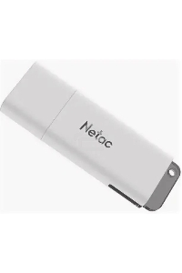 Флеш диск Netac U185 128Gb <NT03U185N-128G-30WH>, USB3.0, с колпачком, пластиковая белая
