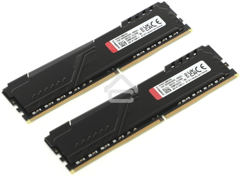 Оперативная память Kingston Fury Beast, DDR4, 64GB (2x32GB), 3200MHz, CL16, DIMM, черный